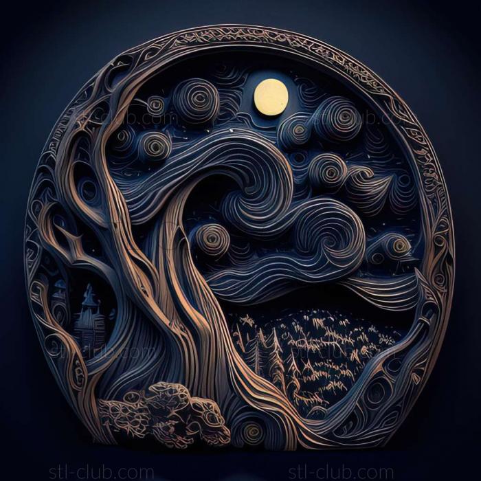 3D model starry night (STL)